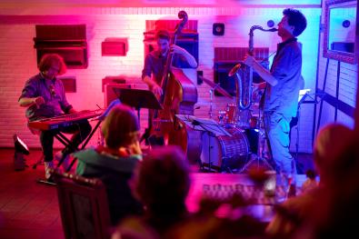 Jazz-Band im Restaurant